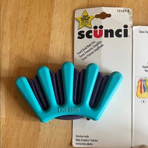 Scunci Easy Braid Hair Tool with Instructions - Blue and Purple